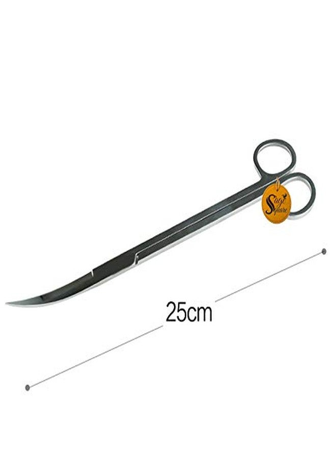 Sage Square Long Size Professional Aquarium Tongs Tool of Stainless Steel for Fish Tank, Aquatic Plant Cleaning, Aquascape, Aquarium. (Design 4) - Image 2